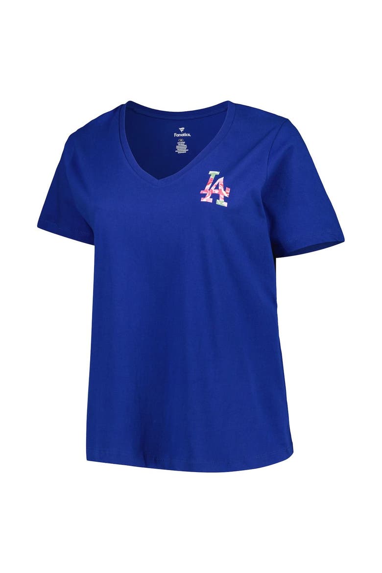 Women's Royal Los Angeles Dodgers Mother's Day Plus Size Best Mom Ever V-Neck T-Shirt, Alternate, color, Royal