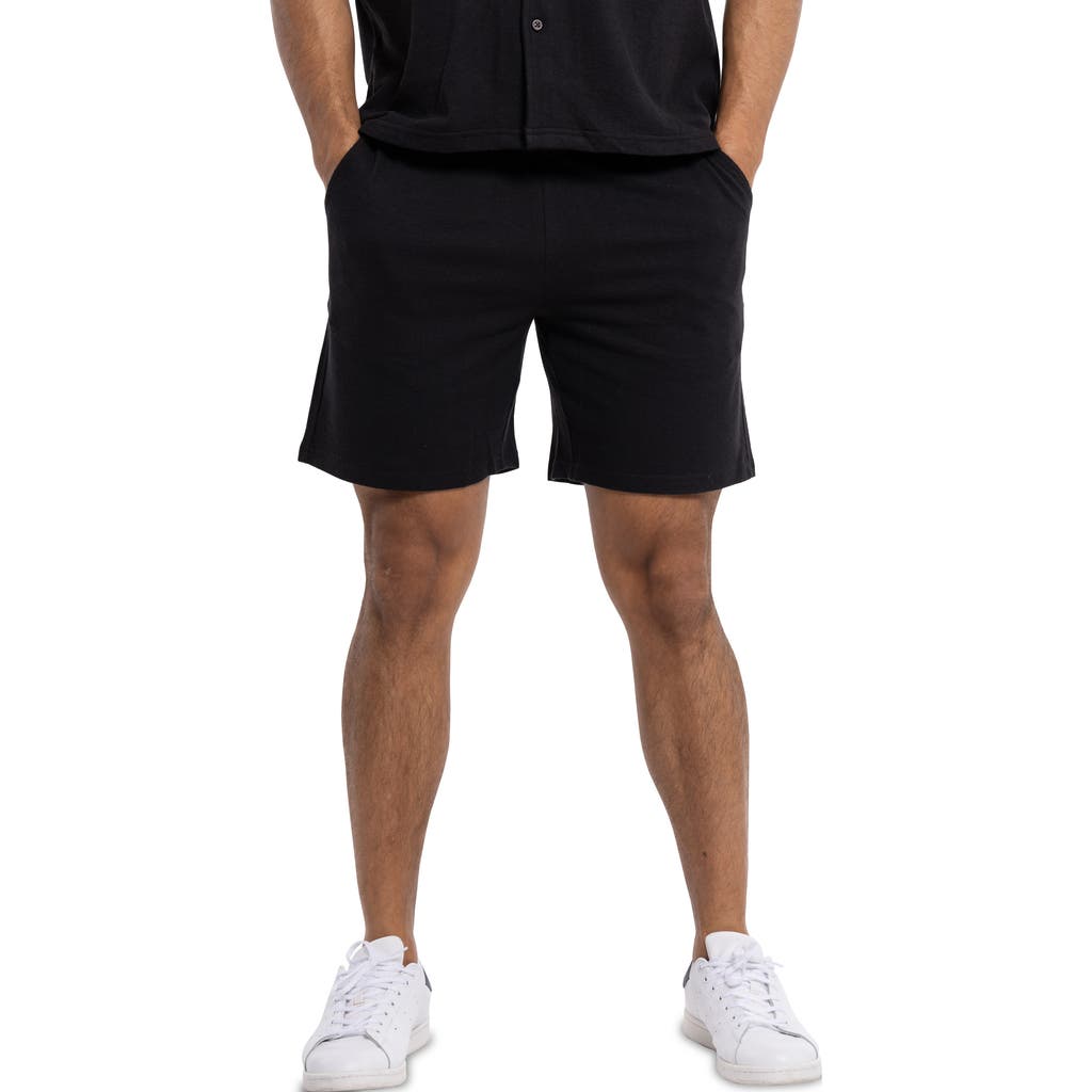 Spring + Mercer Relaxed Drawstring Shorts In Black