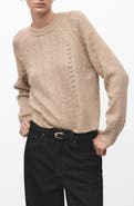 MANGO Pointelle Crewneck Sweater
