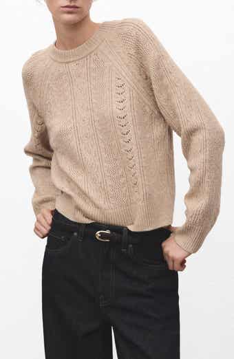 Pointelle Crewneck Sweater