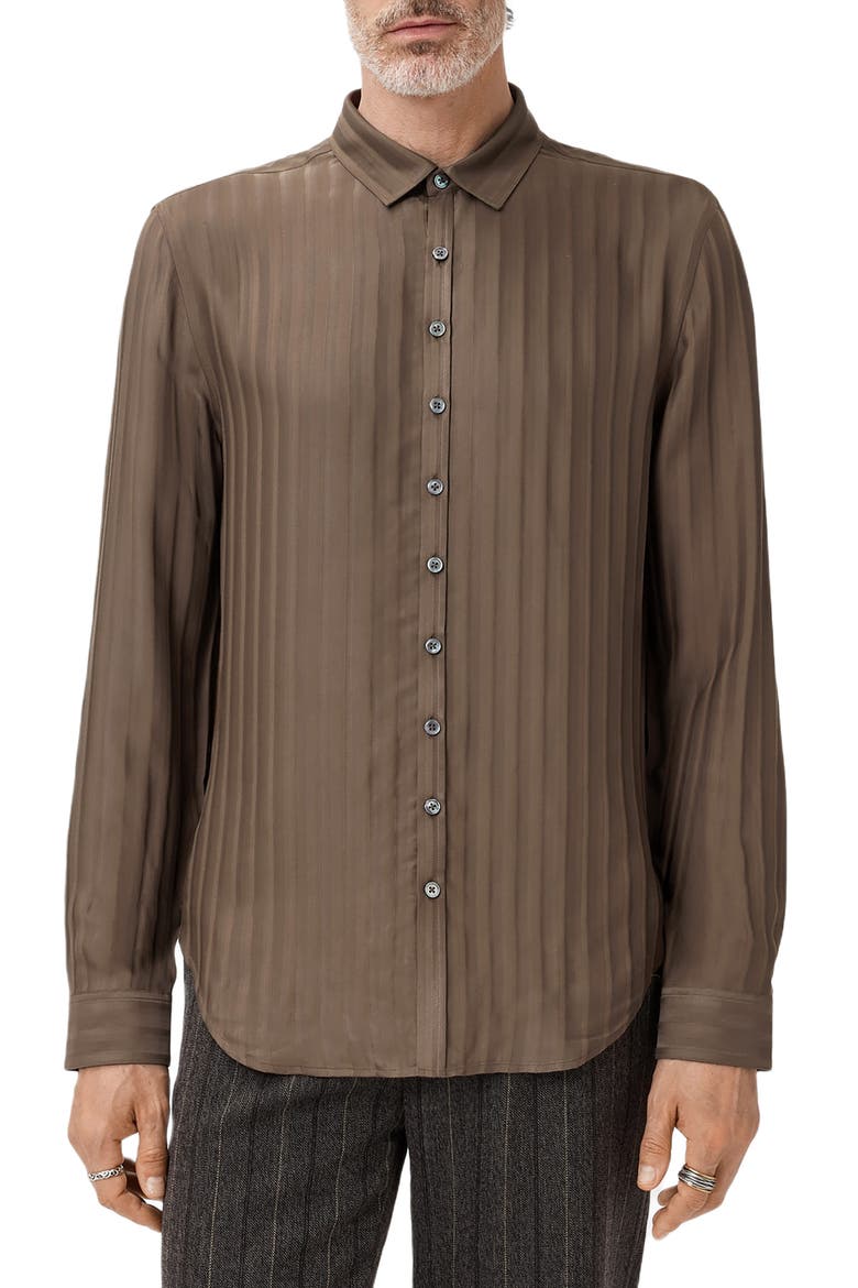 Bucks Button-Up Shirt, Alternate, color, DARK BROWN