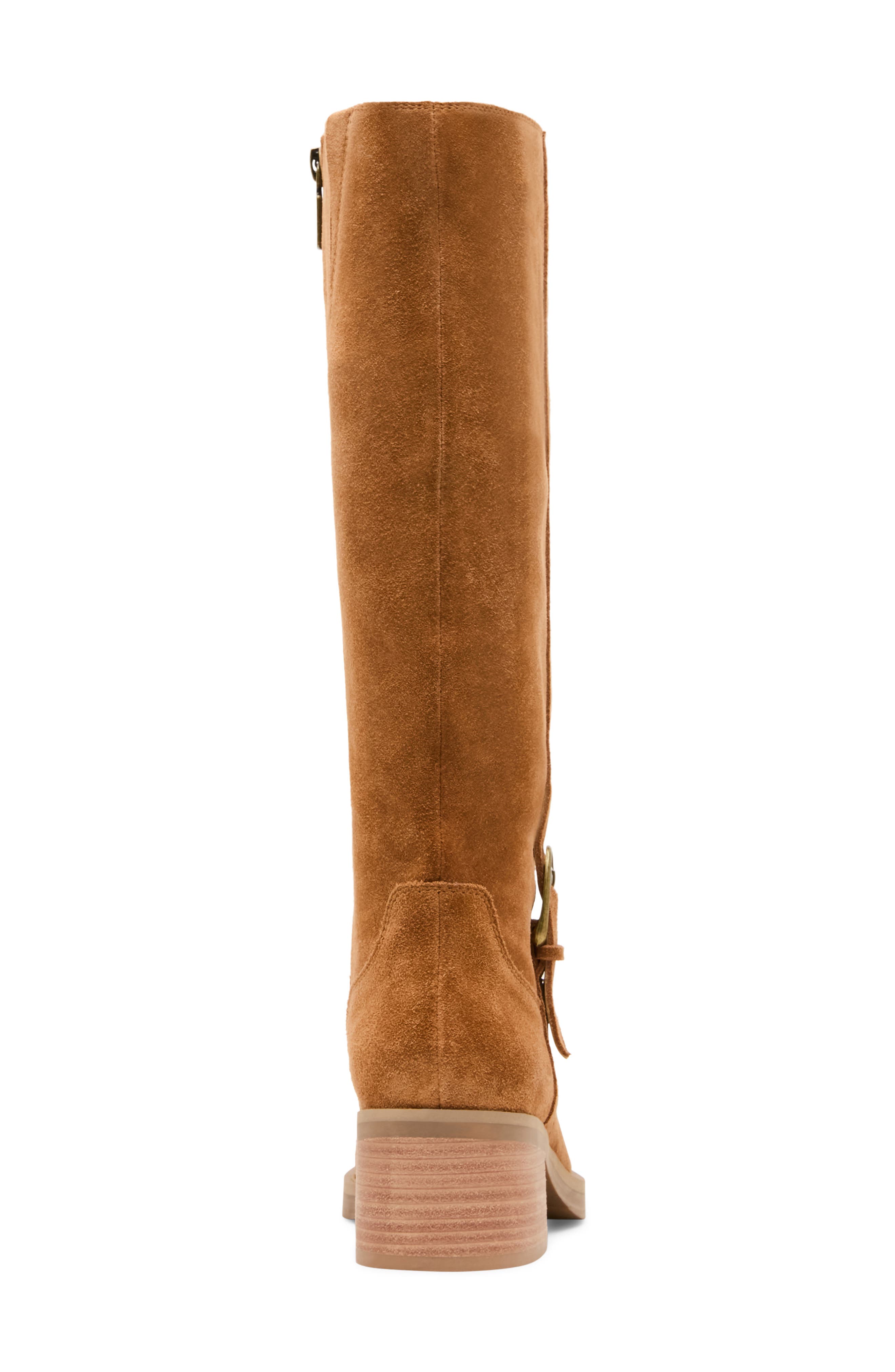 Claudia Waterproof Knee High Boot, Alternate, color, TAN SUEDE