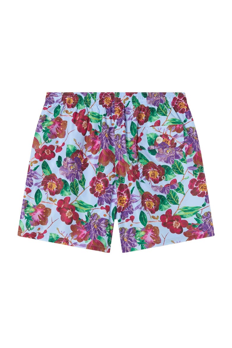 Connery Drawstring Swim Trunk, Alternate, color, Light Blue