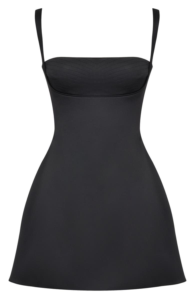 HOUSE OF CB Kara Quartz Cocktail Minidress, Alternate, color, Black
