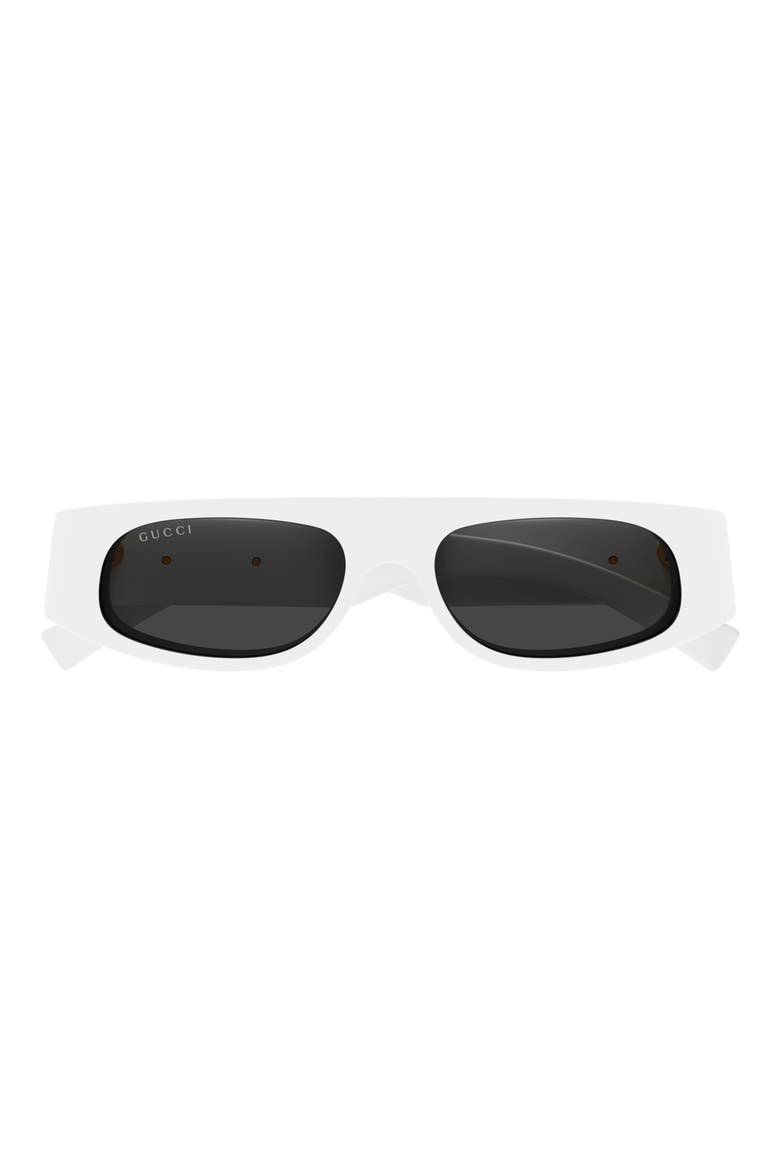 99mm Mask Sunglasses, Main, color, WHITE