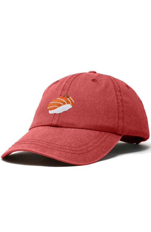 DALIX DALIX SALMON SUSHI EMBROIDERED DAD CAP