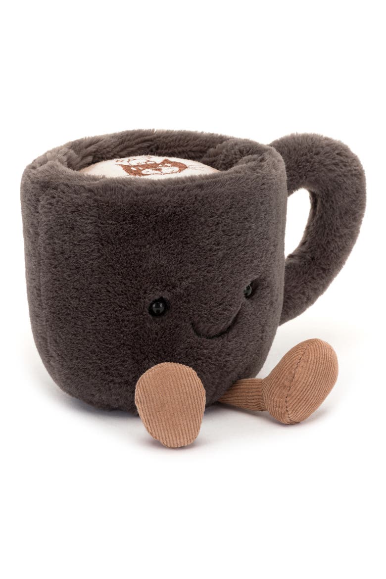 Amusable Coffee Cup Plush Toy, Main, color, GREY