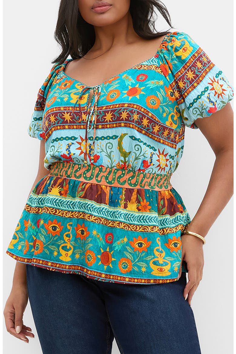 Amaria Print Top, Main, color, PARADISO