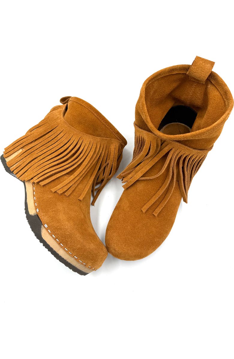 KUNSTEN Holly Fringe Bootie, Alternate, color, Havtora