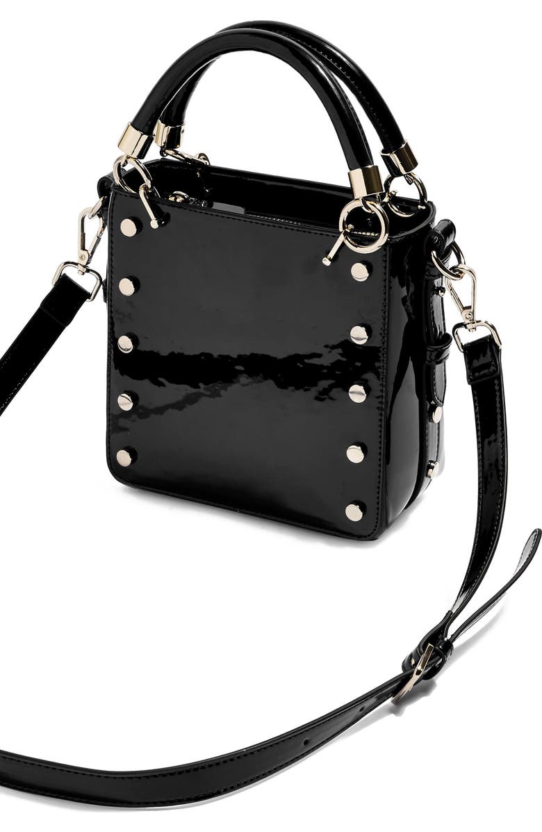 Topshop Courtney Studded Crossbody Bag, Alternate, color,