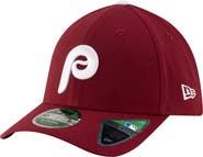 New Era Men's New Era  Burgundy Philadelphia Phillies Player Replica 39THIRTY M-Crown Flex Hat