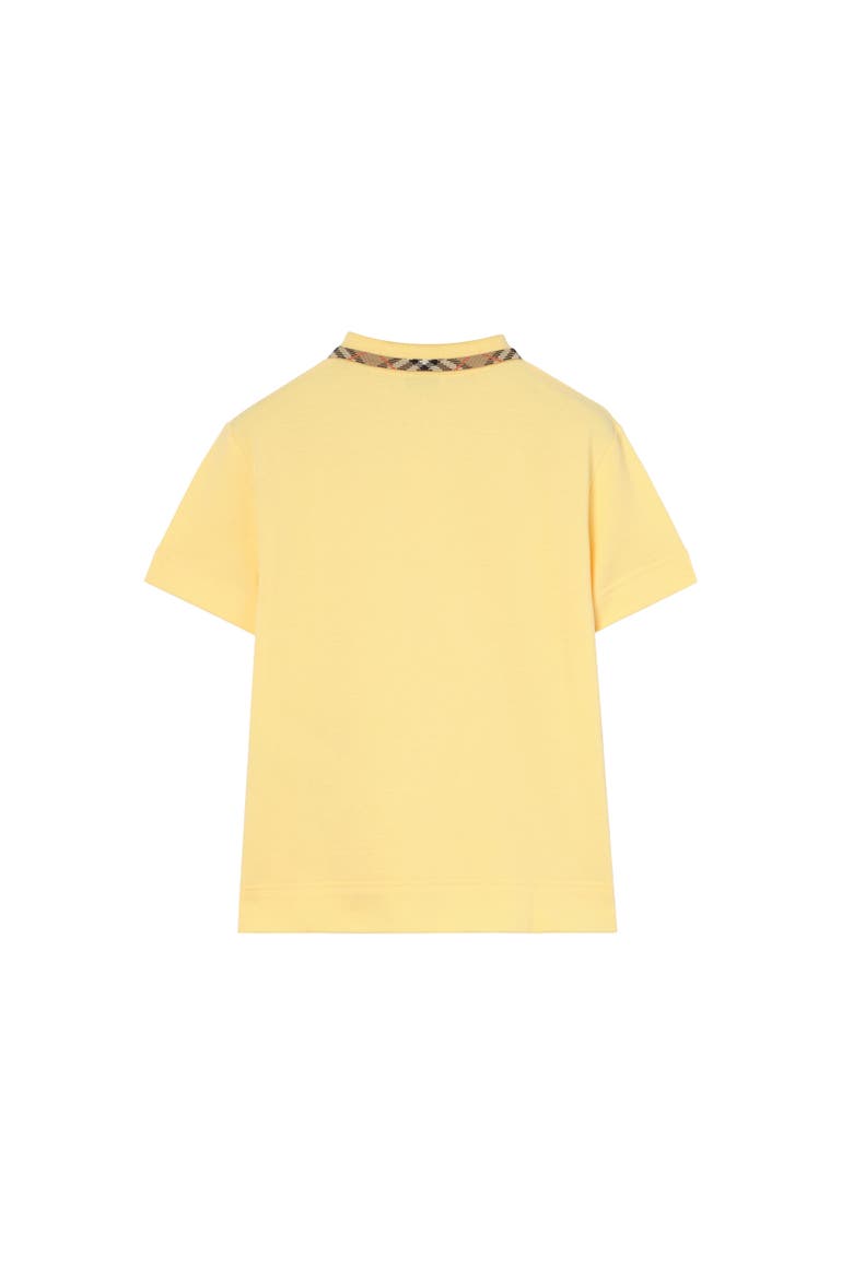 Cotton Pique Polo Shirt, Alternate, color, Straw yellow
