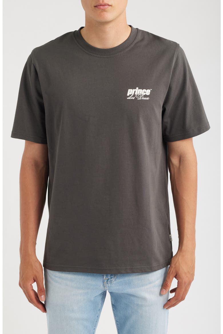 x Prince Organic Cotton Graphic T-Shirt, Main, color, RAVEN GREY