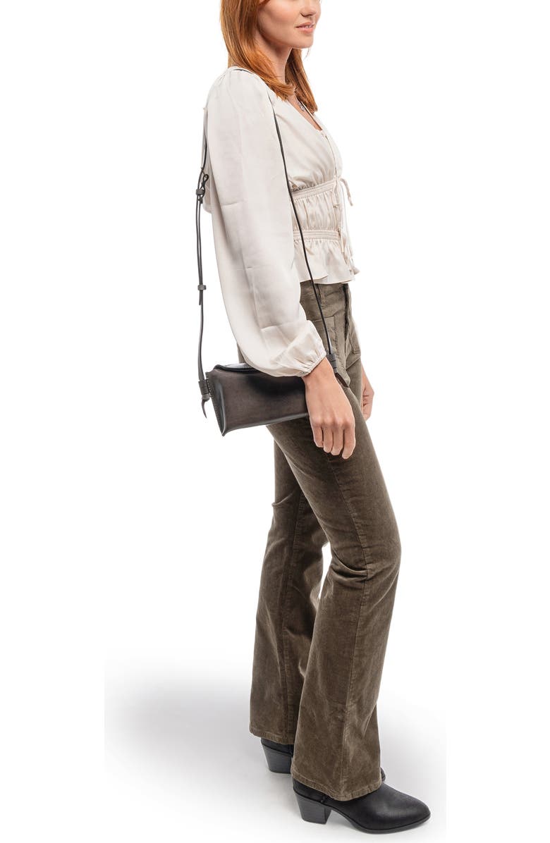 OLD TREND Snapper Genuine Leather Vintage Everyday Crossbody, Alternate, color, Grey