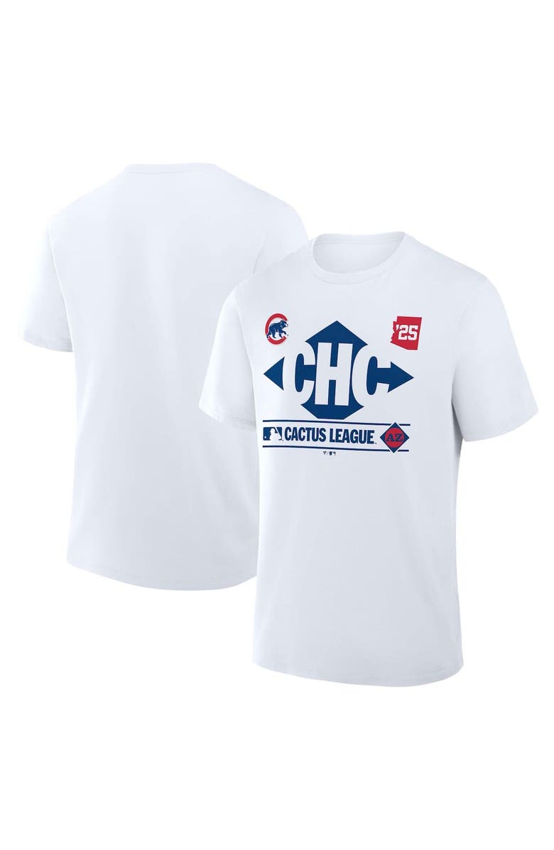 FANATICS Men's Fanatics White Chicago Cubs 2025 Spring Training Cactus League True Icon T-Shirt, Main, color,