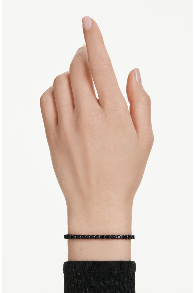 Matrix Tennis Bracelet, Alternate, color, BLACK