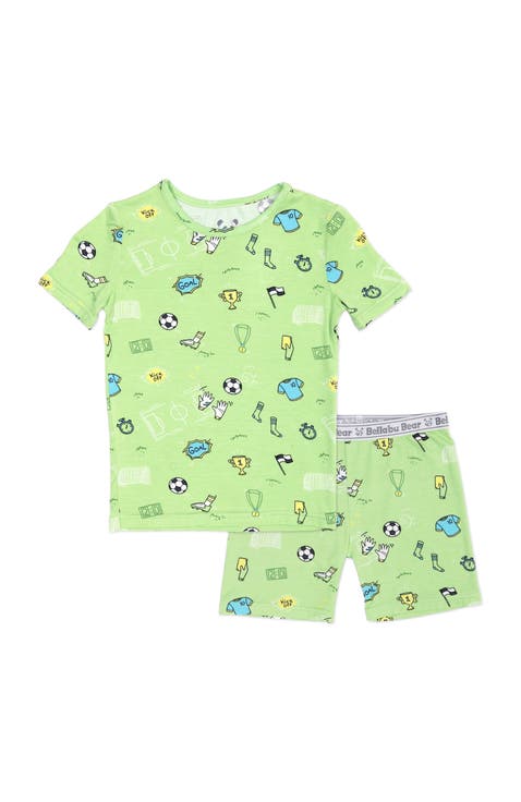Soccer Kids 2-Piece Short Sleeve & Shorts Pajama Set