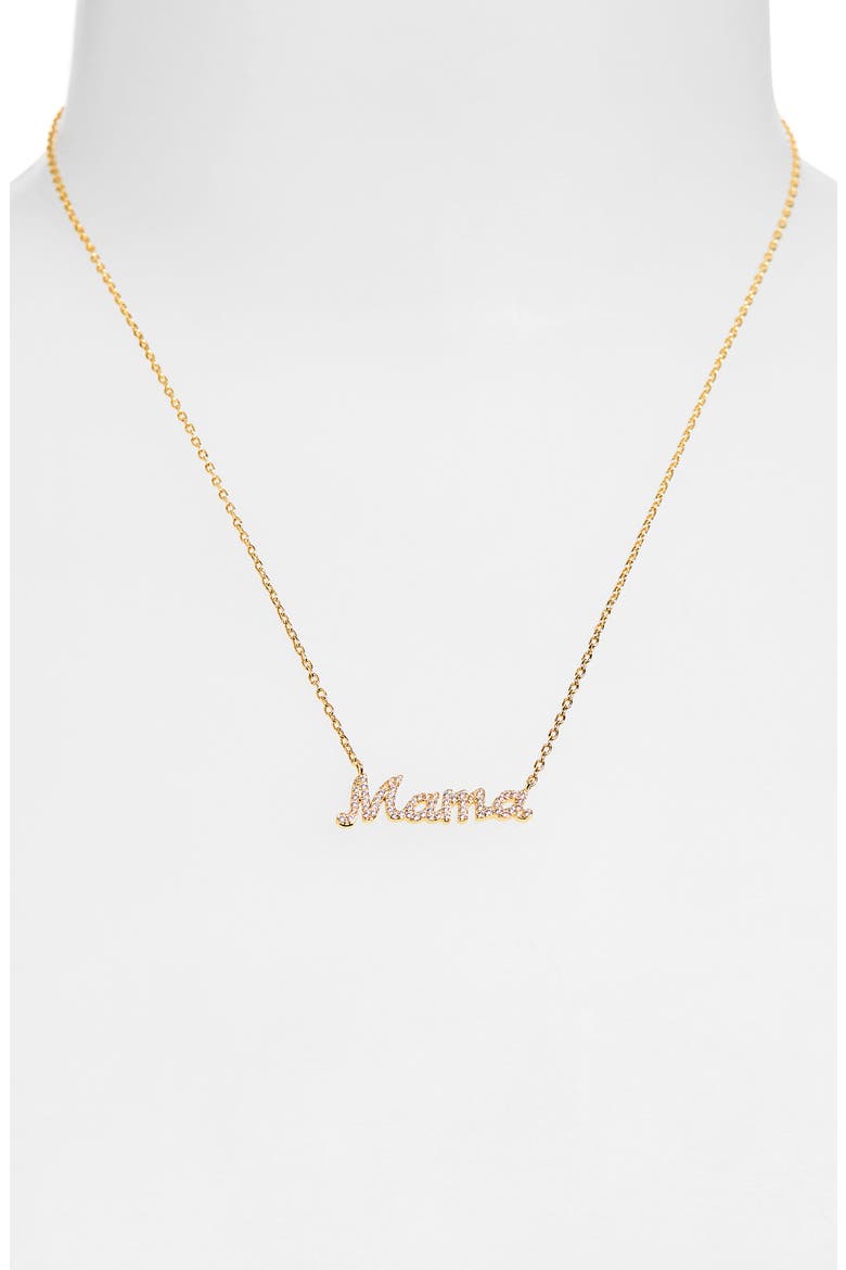 Dorene Mama Pendant Necklace, Alternate, color, GOLD