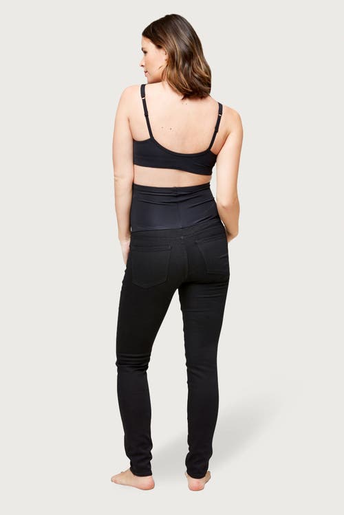 Nom Maternity Soho Skinny Over The Belly Maternity Jean In Black
