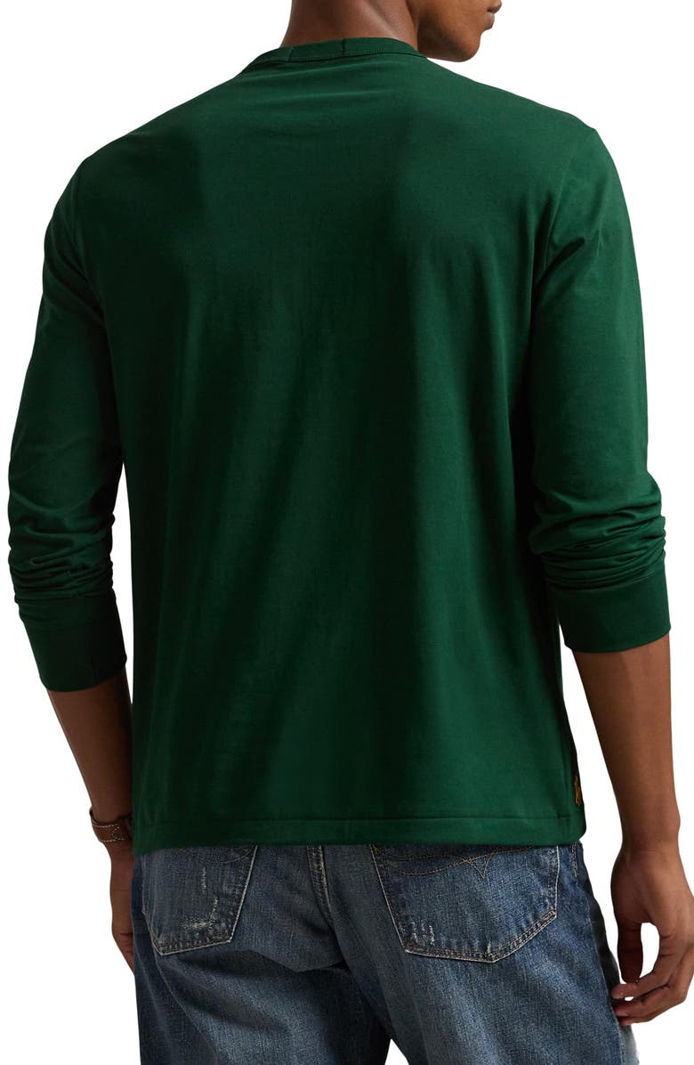Polo Ralph Lauren Polo Appliqué Long Sleeve T-Shirt, Alternate, color, College Green