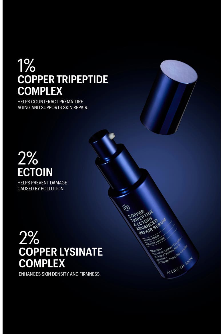 Copper Tripeptide & Ectoin Advanced Repair Serum, Alternate, color, NO COLOR