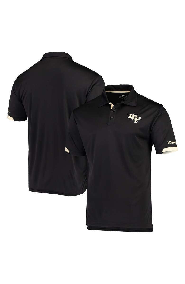 COLOSSEUM Men's Colosseum Black UCF Knights Santry Lightweight Polo, Main, color, Black