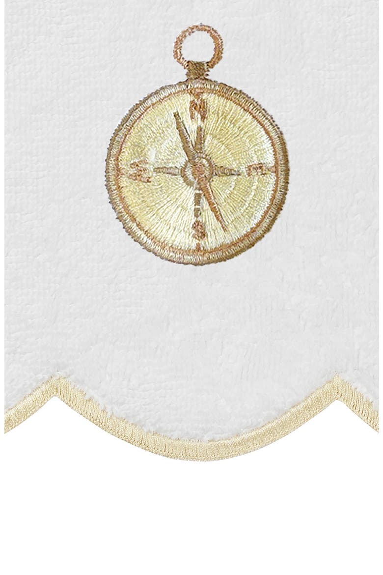 Sea Joy Scallop 6-Piece Embellished Towel Set, Alternate, color, WHITE/ BEIGE