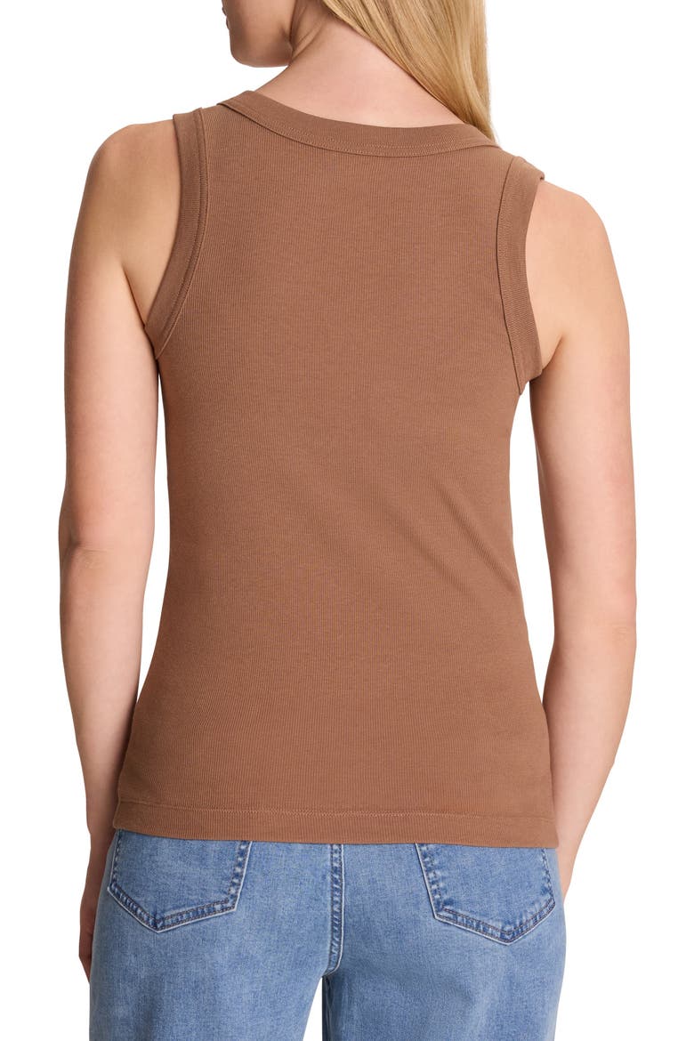 Perfect Knit Rib Tank, Alternate, color, TIGERNUT