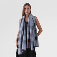 Youzey Checkered & Trimmed Ultrasoft Lightweight Scarf