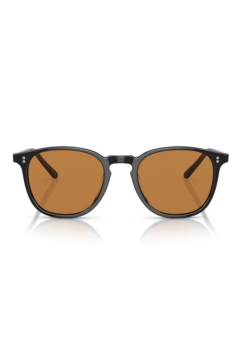 50mm Finley 1993 Sun Phantos Sunglasses, Main, color, BLACK / COGNAC