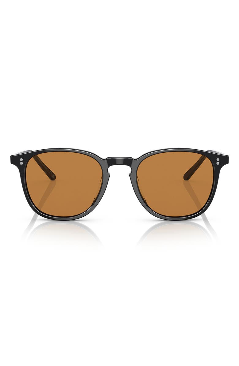 Oliver Peoples 50mm Finley 1993 Sun Phantos Sunglasses, Main, color, Black / Cognac