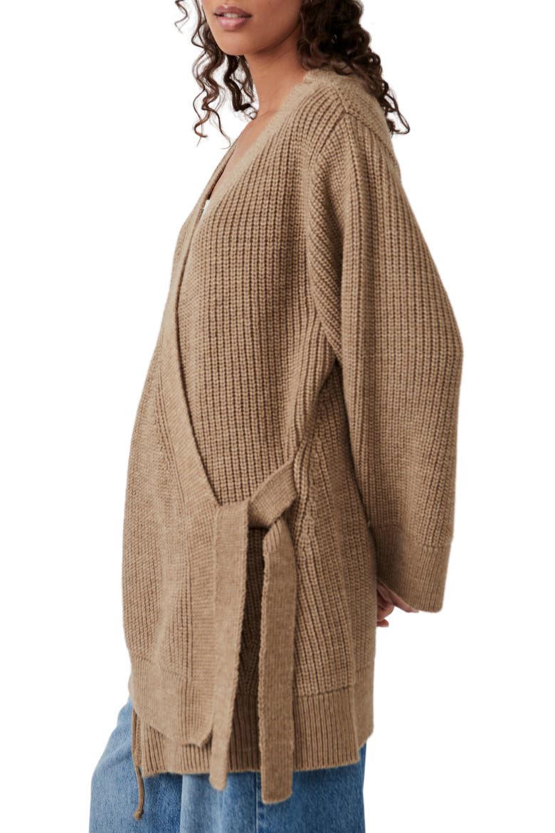 Longline Cardigan, Alternate, color, DRIFTWOOD