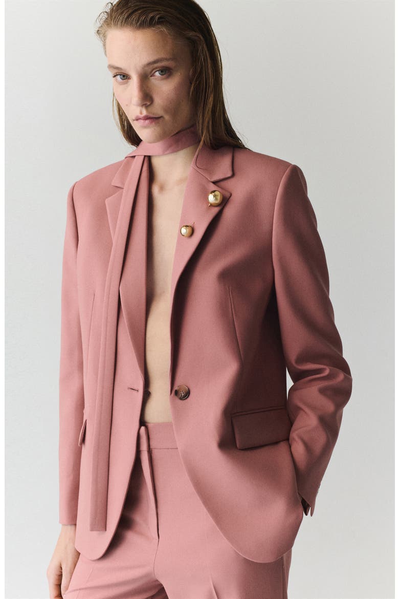 Sash Detail Blazer, Alternate, color, PINK