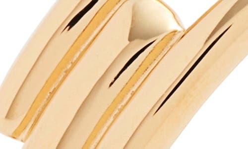 Monica Vinader Gold Signature Link Stacking Ring In 18ct Gold Vermeil