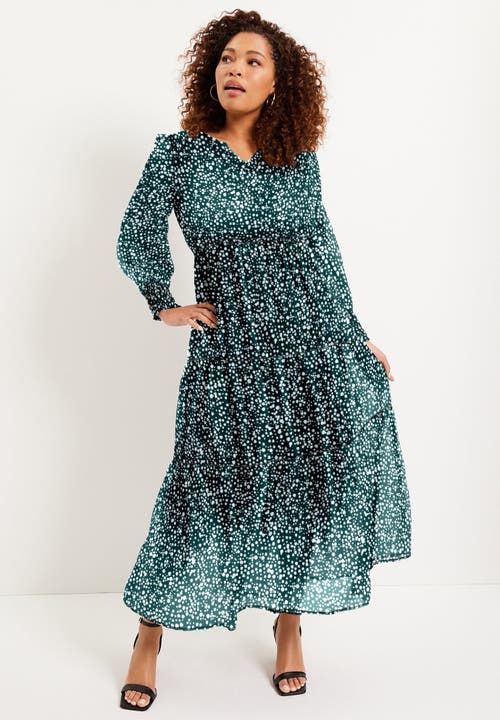 June + Vie Tiered Maxi Dress