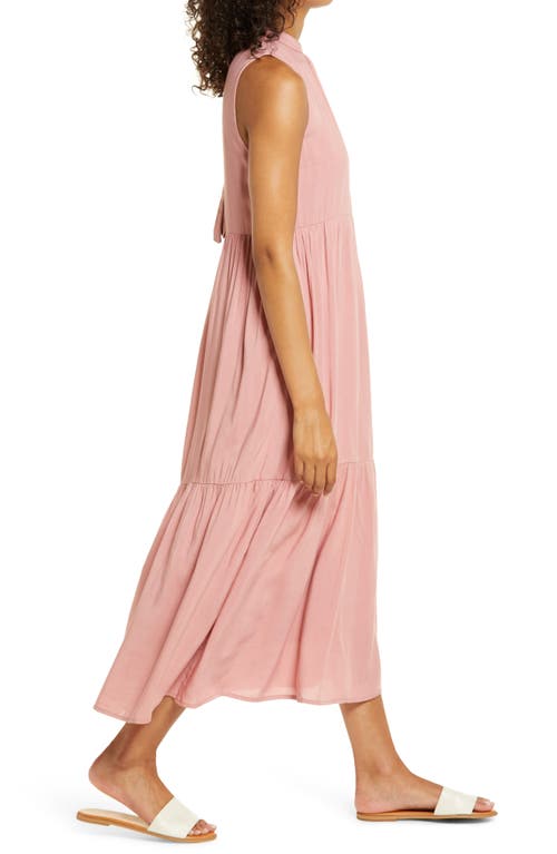 Gibsonlook Tiered Maxi Dress In Pink