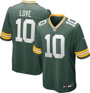 Nike Men's Nike Jordan Love Green Green Bay Packers Player Game Jersey