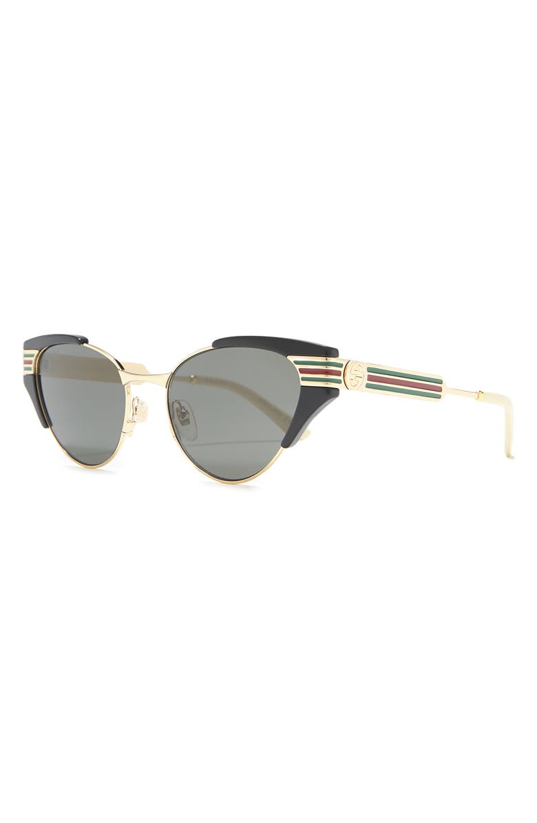 Gucci 55mm Cat Eye Sunglasses, Alternate, color,