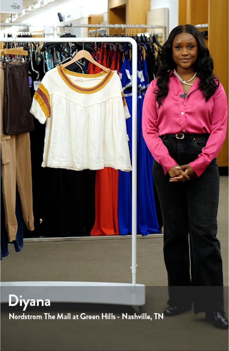 MVP Stripe Detail Cotton Knit Top, sales video thumbnail