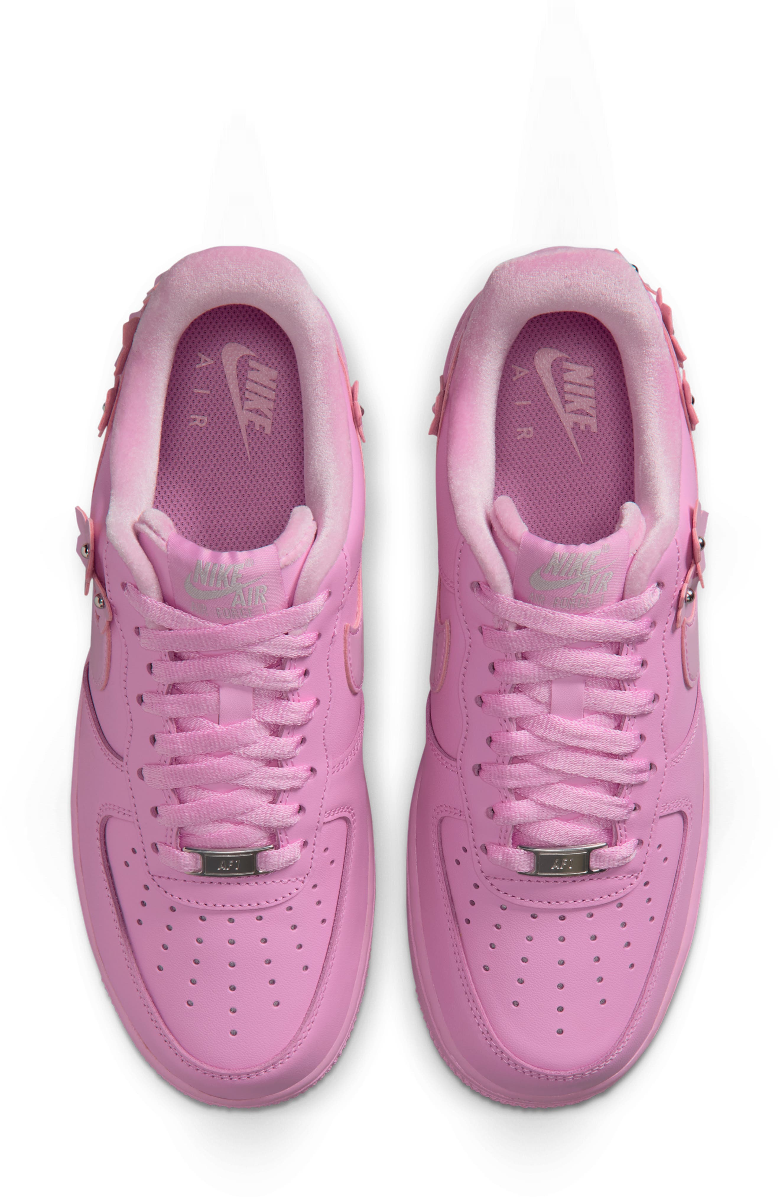 Air Force 1 '07 Sneaker, Alternate, color, PINK RISE/ PINK/ SILVER