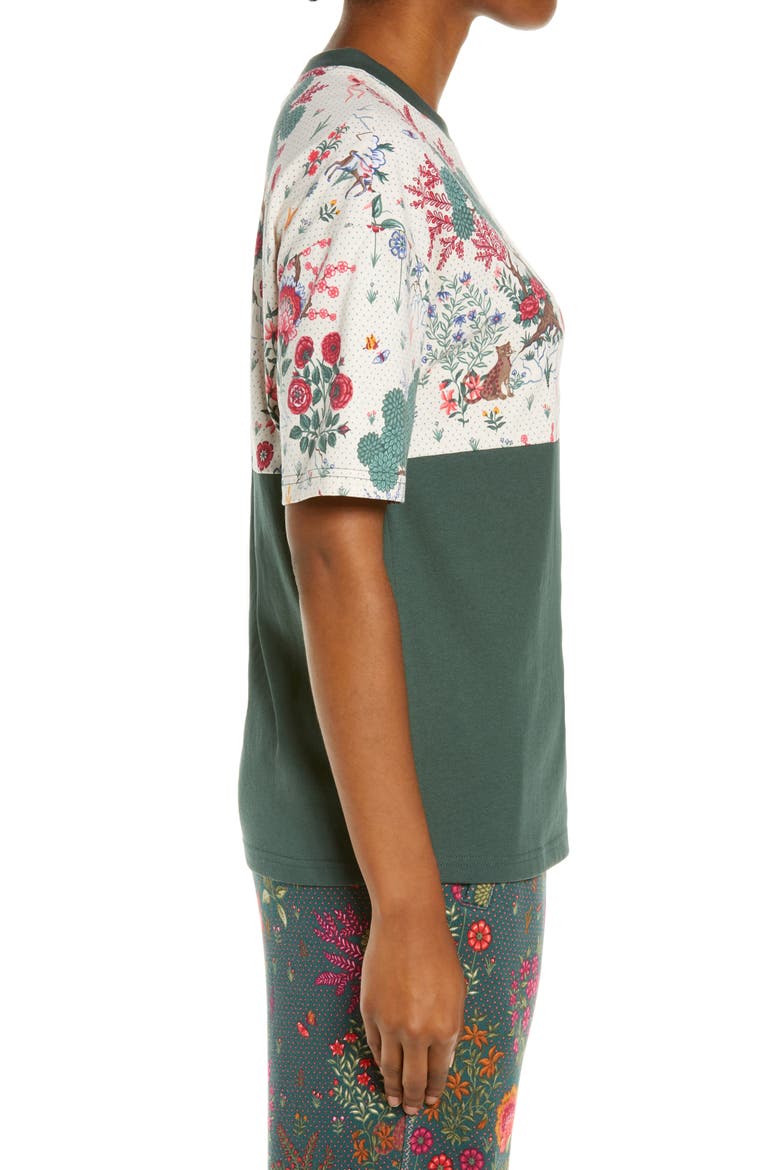 x Liberty Allover Print T-Shirt, Alternate, color, GREEN GABLES