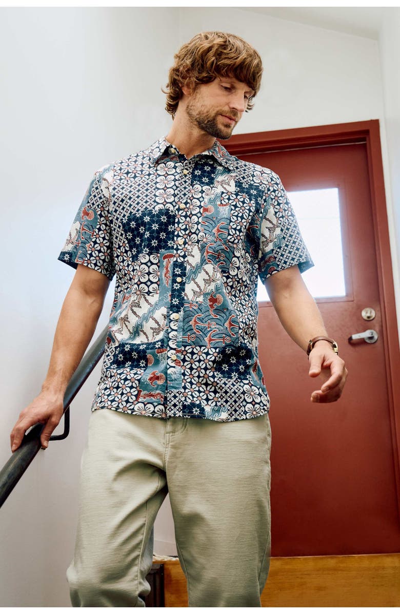 Surfside Supply Co. Joey Patchwork Shirt, Alternate, color, 