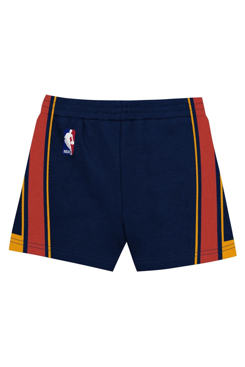 Toddler Mitchell & Ness Stephen Curry Navy Golden State Warriors 2-Piece Play by Place T-Shirt & Shorts Set, Alternate, color, Navy