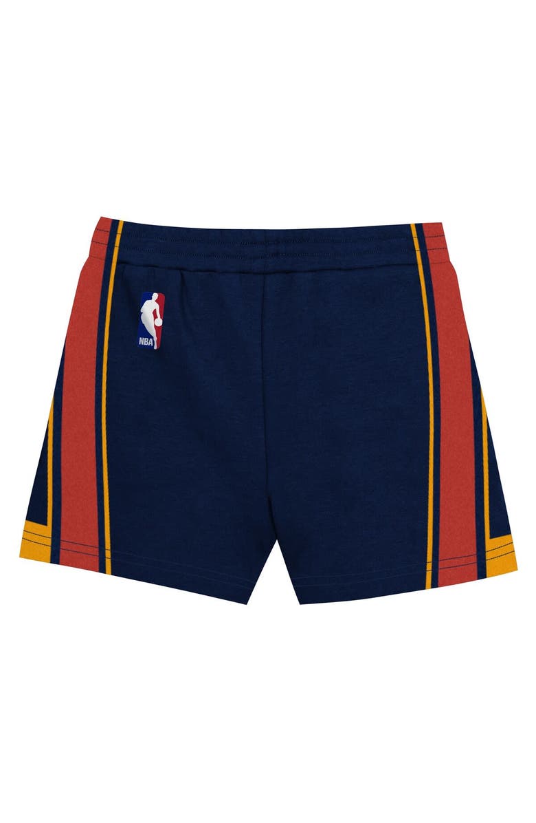 Mitchell & Ness Toddler Mitchell & Ness Stephen Curry Navy Golden State Warriors 2-Piece Play by Place T-Shirt & Shorts Set, Alternate, color, Navy