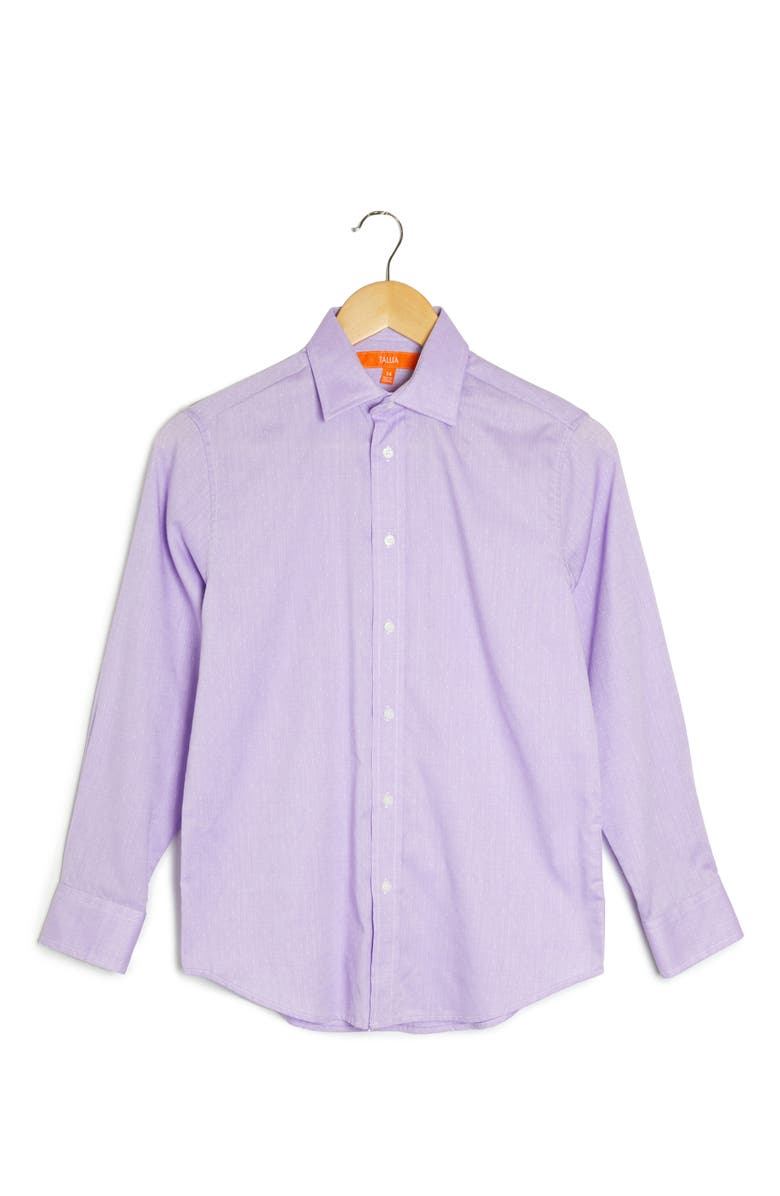 Tallia Kids' Microdot Dress Shirt, Main, color, Lavender