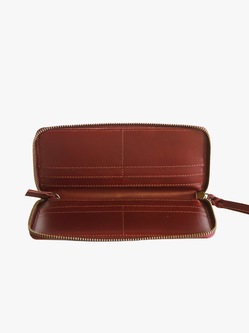 Able Helina Large Zip Around Wallet In Wine