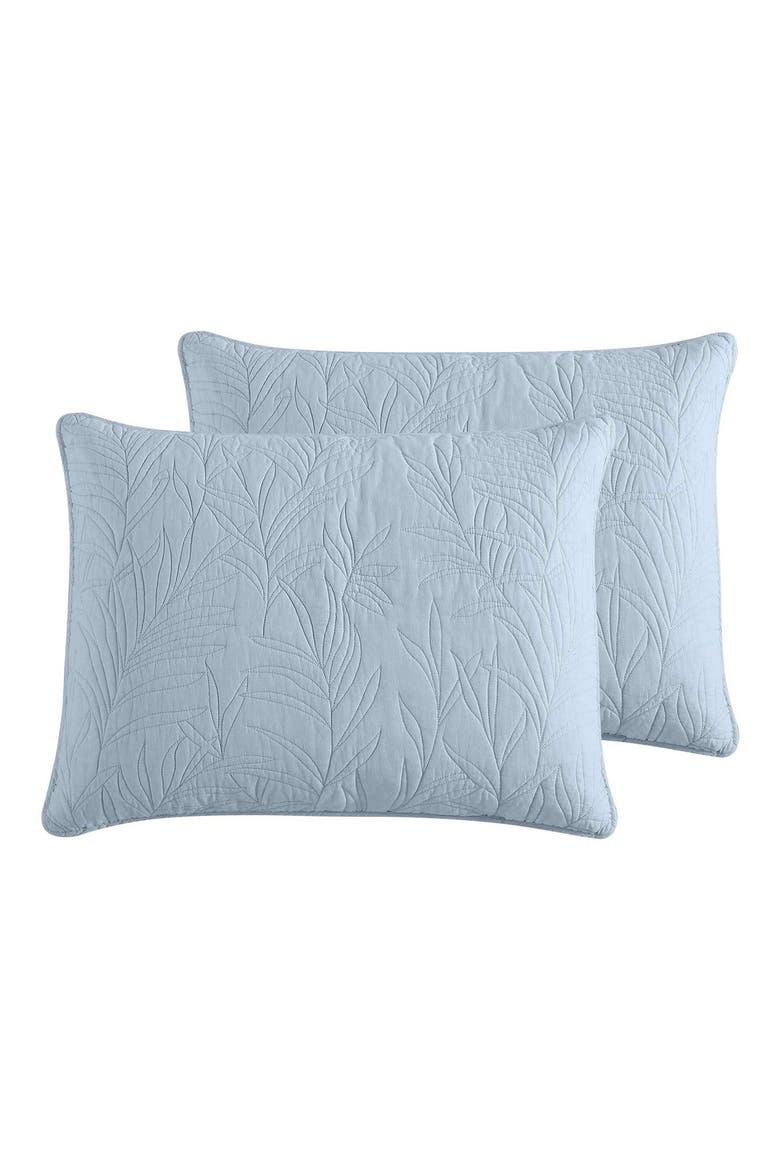 Costa Sera 100% Cotton Shams Set, Alternate, color, OCEAN