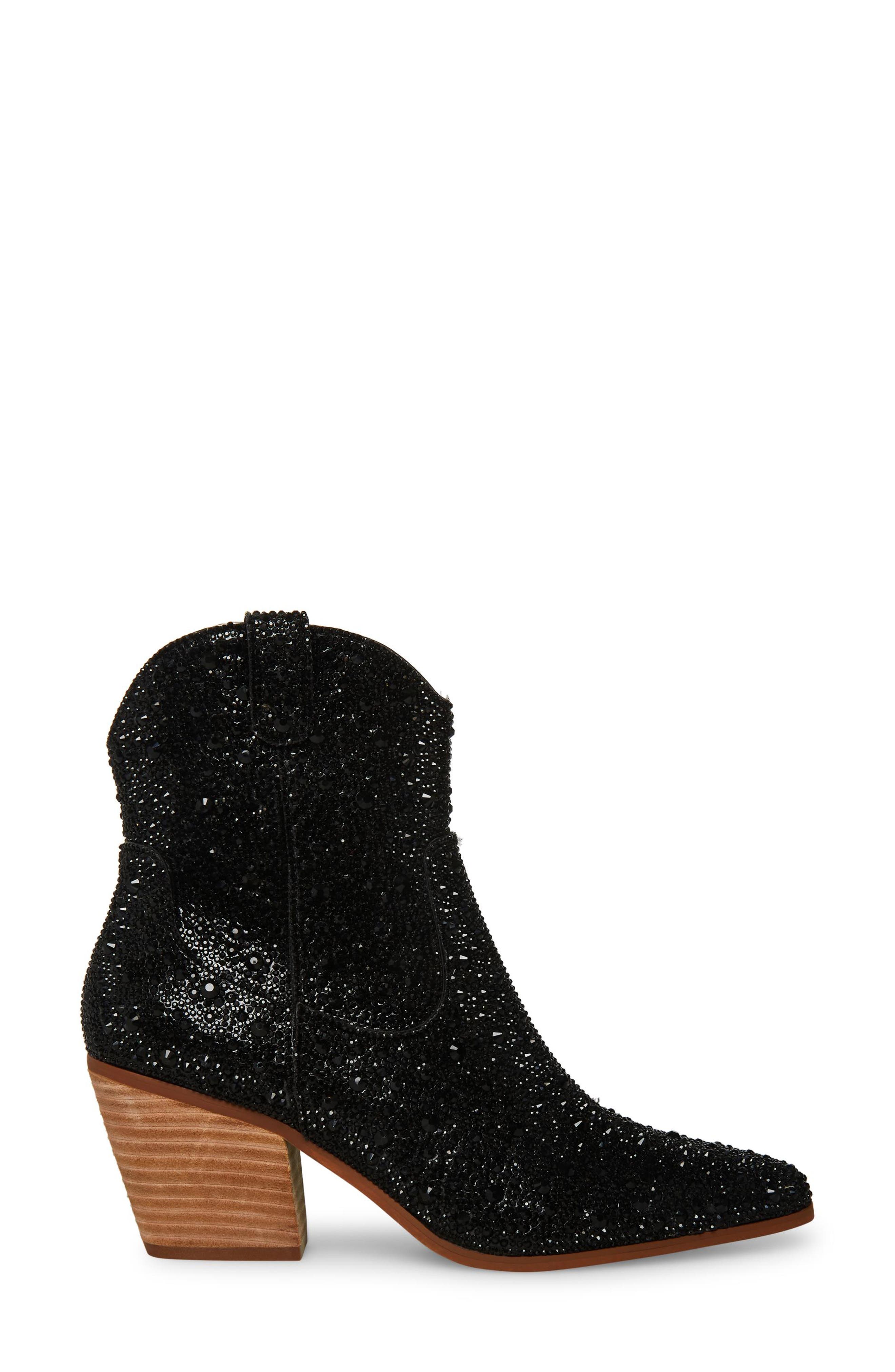 Betsey Johnson Diva Embellished Western Bootie, Alternate, color, 
