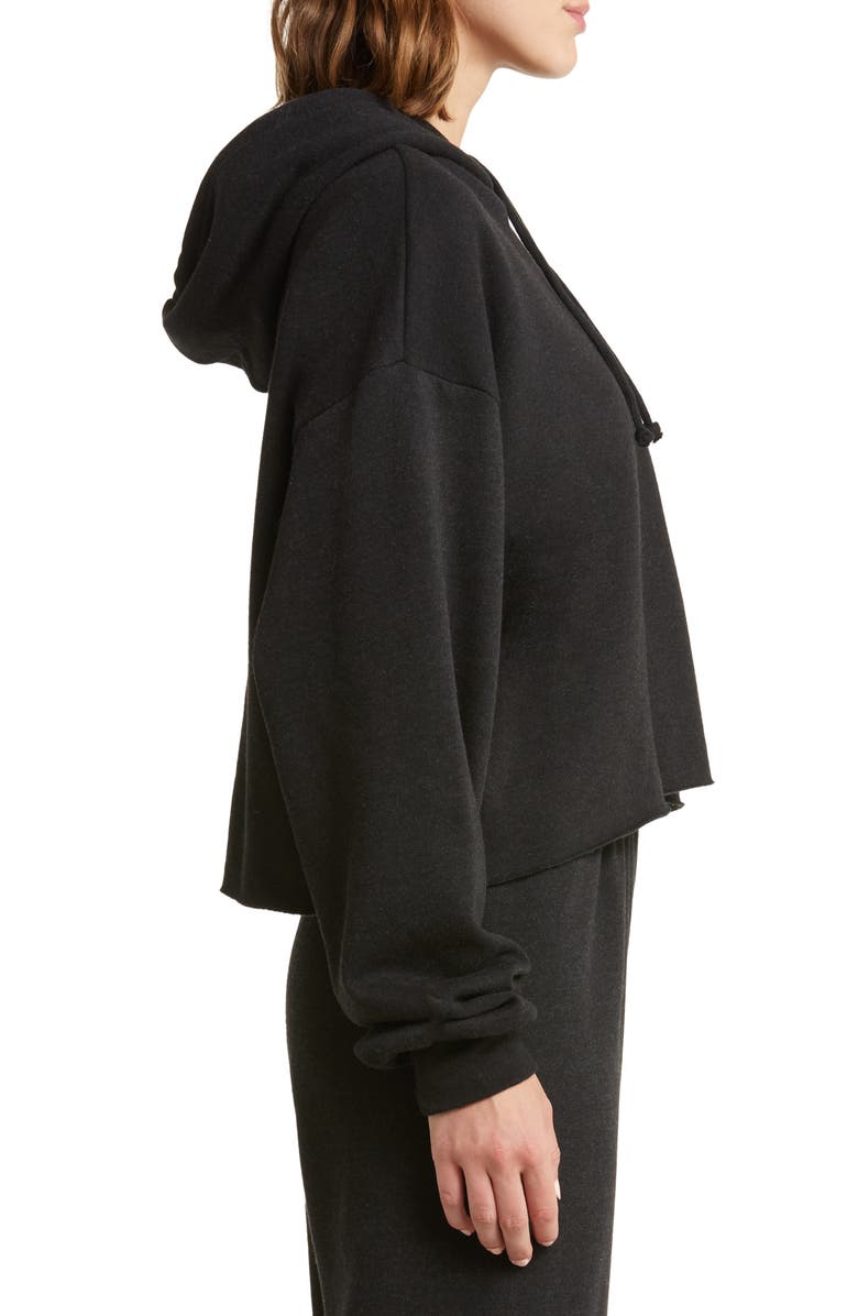 Aviator Nation Smiley Graphic Crop Hoodie, Alternate, color, 