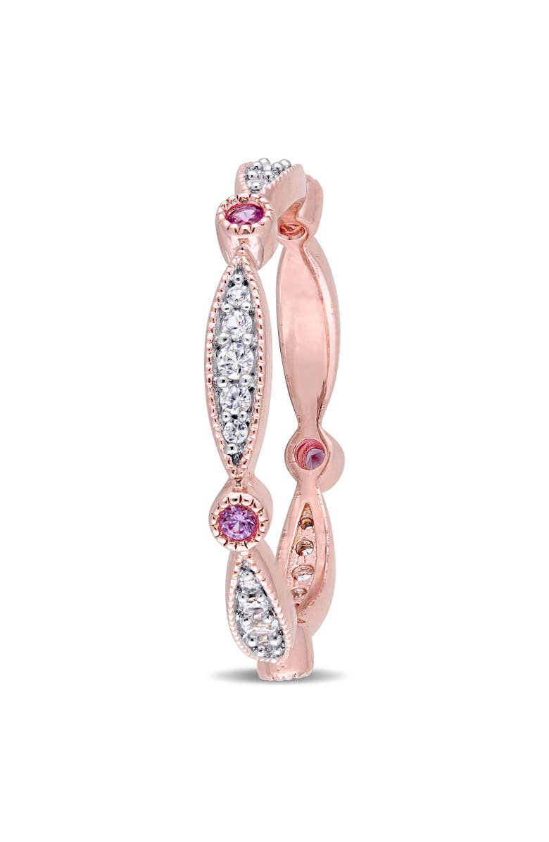 Julianna B. Created Pink & White Sapphire Eternity Ring, Alternate, color, Lab-Created Sapphire